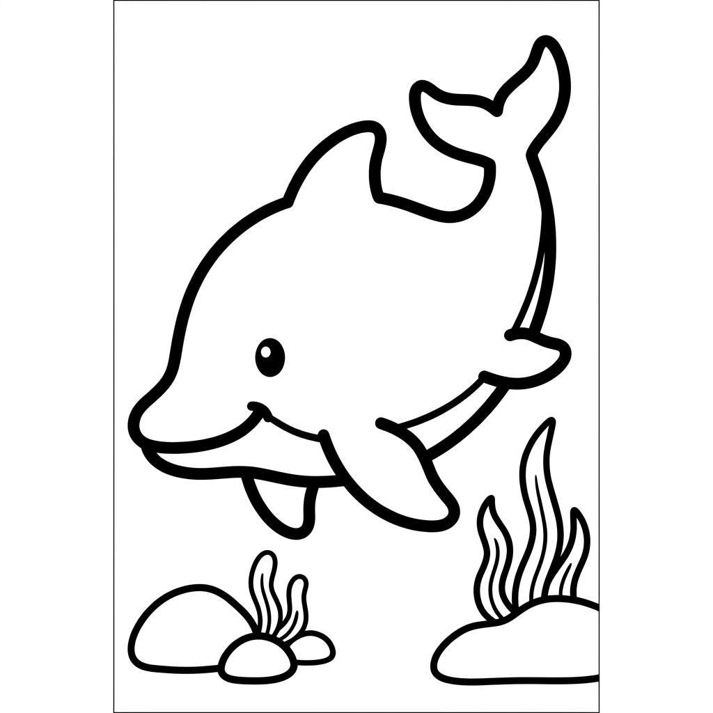 Easy Ichthyosaurus Coloring Page